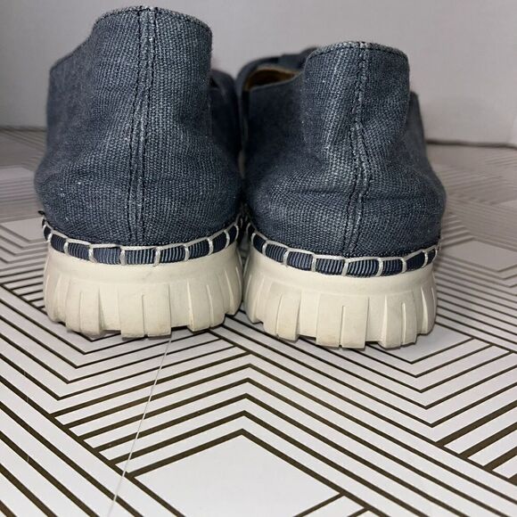 Yellow box Julianne Slip On Sneaker Wmns Sz 7.5 Denim Twist Burlap Thick Soles - Picture 5 of 9